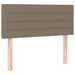 Tête de lit à LED Taupe 90x5x78/88 cm Tissu - Photo n°1
