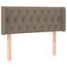 Tête de lit à LED Taupe 93x16x78/88 cm Tissu - Photo n°1