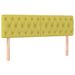 Tête de lit à LED Vert 144x7x78/88 cm Tissu - Photo n°1