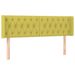 Tête de lit à LED Vert 147x16x78/88 cm Tissu - Photo n°1