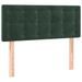Tête de lit à LED Vert foncé 100x5x78/88 cm Velours - Photo n°1