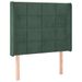 Tête de lit à LED Vert foncé 103x16x118/128 cm Velours - Photo n°1