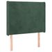 Tête de lit à LED Vert foncé 103x16x118/128 cm Velours - Photo n°1