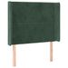 Tête de lit à LED Vert foncé 103x16x118/128 cm Velours - Photo n°1
