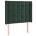 Tête de lit à LED Vert foncé 103x16x118/128 cm Velours - Photo n°1