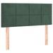 Tête de lit à LED Vert foncé 90x5x78/88 cm Velours - Photo n°1