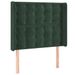 Tête de lit à LED Vert foncé 93x16x118/128 cm Velours - Photo n°1