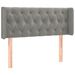 Tête de lit avec oreilles Gris clair 103x16x78/88 cm Velours - Photo n°1