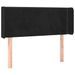 Tête de lit avec oreilles Noir 103x16x78/88 cm Velours - Photo n°1