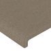 Tête de lit avec oreilles Taupe 103x16x118/128 cm Tissu - Photo n°5