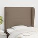 Tête de lit avec oreilles Taupe 103x23x118/128 cm Tissu - Photo n°1