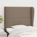 Tête de lit avec oreilles Taupe 103x23x118/128 cm Tissu - Photo n°1