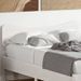 Tête de lit blanc 135 cm bois massif de pin - Photo n°1