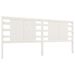 Tête de lit Blanc 206x4x100 cm Bois massif de pin - Photo n°1