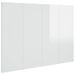 Tête de lit Blanc brillant 120x1,5x80 cm Bois d'ingénierie - Photo n°2