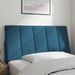 Tête de lit bleu 100 cm velours Bino - Photo n°3
