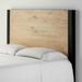 Tête de lit bois massif clair et noir mat Tihary 160 cm - Photo n°2