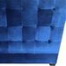 Tête de lit capitonnée velours bleu Luxa 160 cm - Photo n°3