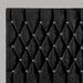 Tête de lit capitonnée velours noir avec strass Focci 140 cm - Photo n°2