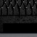 Tête de lit capitonnée velours noir avec strass Focci 140 cm - Photo n°3
