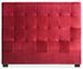 Tête de lit capitonnée Velours Rouge 140 Luxa - Photo n°1
