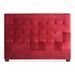 Tête de lit capitonnée Velours Rouge 160 Luxa - Photo n°1