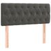 Tête de lit Gris foncé 100x7x78/88 cm Velours - Photo n°1