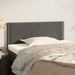 Tête de lit Gris foncé 80x5x78/88 cm Velours - Photo n°1
