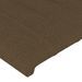 Tête de lit Marron Foncé 100x5x78/88 cm Tissu - Photo n°4