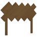 Tête de lit Marron miel 104x3x80,5 cm Bois massif de pin - Photo n°2