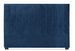 Tête de lit matelassée velours bleu Karo 140 - Photo n°1