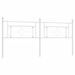 Tête de lit métal blanc 200 cm - Photo n°1