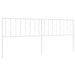 Tête de lit métal blanc 200 cm - Photo n°1
