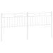 Tête de lit métal blanc 200 cm - Photo n°1