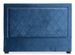 Tête de lit moderne velours bleu Mathy 180 - Photo n°1