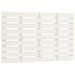Tête de lit murale Blanc 106x3x63 cm Bois massif de pin - Photo n°1