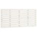 Tête de lit murale Blanc 126x3x63 cm Bois massif de pin - Photo n°1