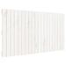Tête de lit murale Blanc 127,5x3x60 cm Bois massif de pin - Photo n°1