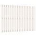 Tête de lit murale Blanc 127,5x3x90 cm Bois massif de pin - Photo n°1