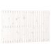 Tête de lit murale Blanc 140x3x90 cm Bois massif de pin - Photo n°1