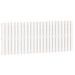 Tête de lit murale Blanc 147x3x60 cm Bois massif de pin - Photo n°1