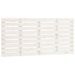 Tête de lit murale Blanc 156x3x63 cm Bois massif de pin - Photo n°1
