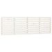 Tête de lit murale Blanc 166x3x63 cm Bois massif de pin - Photo n°1
