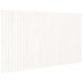 Tête de lit murale Blanc 204x3x110 cm Bois massif de pin - Photo n°1