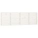 Tête de lit murale Blanc 206x3x63 cm Bois massif de pin - Photo n°1