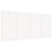 Tête de lit murale Blanc 206x3x91,5 cm Bois massif de pin - Photo n°1