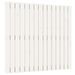 Tête de lit murale Blanc 95,5x3x90 cm Bois massif de pin - Photo n°1