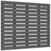 Tête de lit murale Gris 106x3x91,5 cm Bois massif de pin - Photo n°1