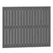 Tête de lit murale Gris 108x3x90 cm Bois massif de pin - Photo n°1