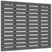 Tête de lit murale Gris 126x3x91,5 cm Bois massif de pin - Photo n°1